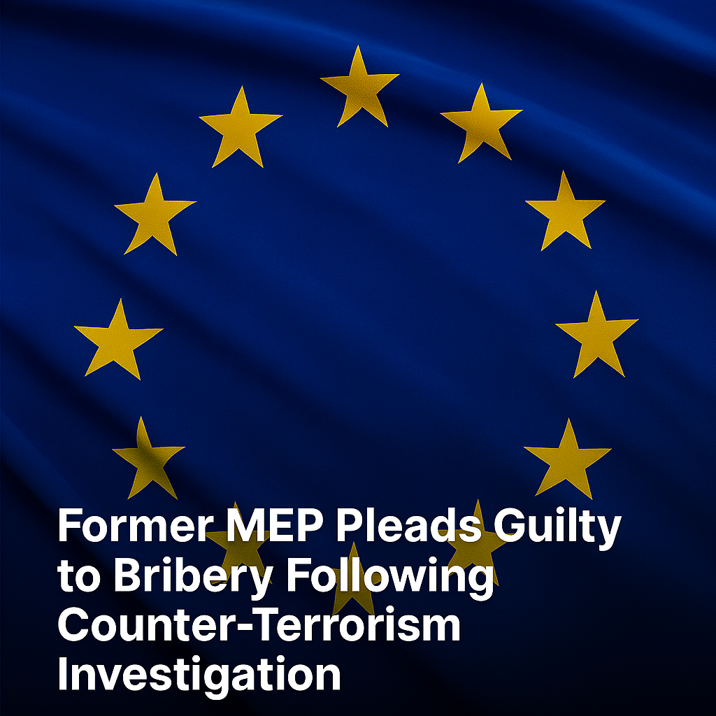Former MEP Pleads Guilty to Bribery Following Counter-Terrorism Investigation
