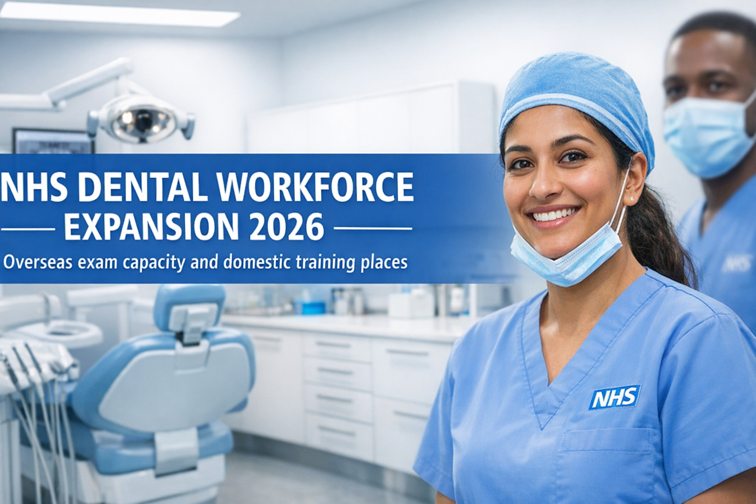 NHS dental workforce expansion 2026 overseas exam capacity and domestic training places