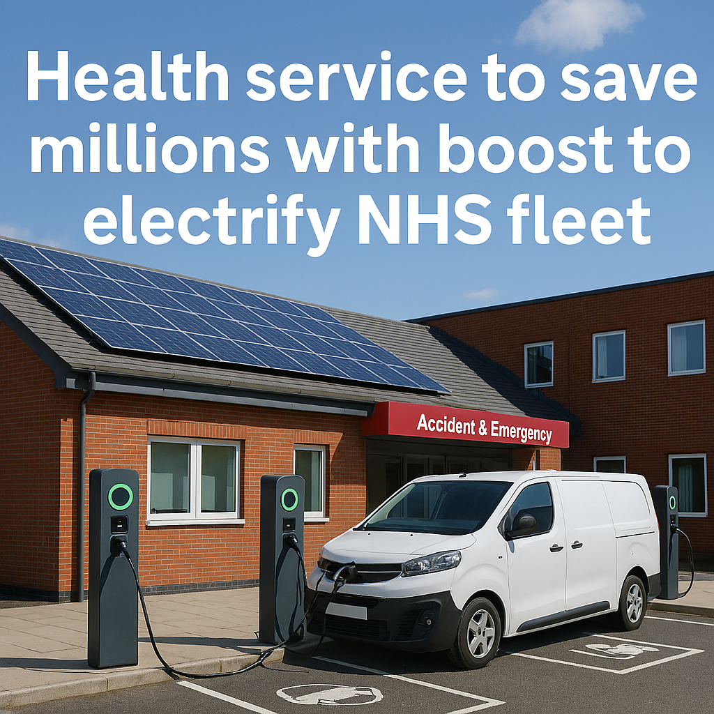 NHS fleet electrification - charging infrastructure expansion and cost savings