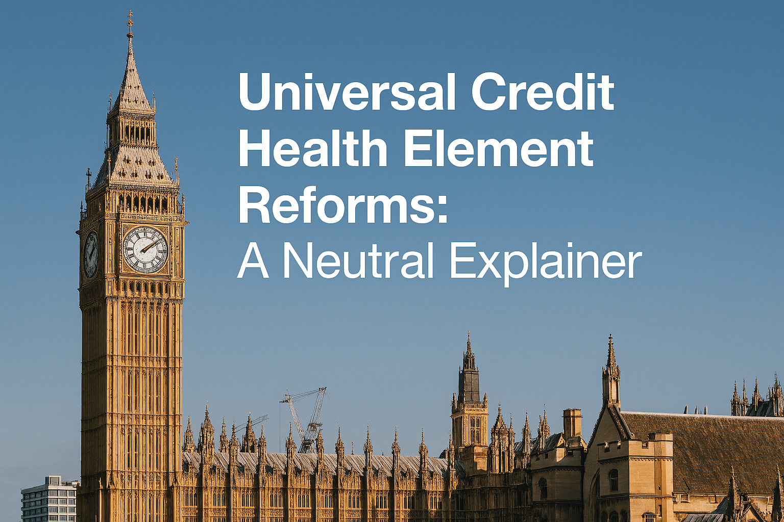 Universal Credit health element reforms analysis, new two tier system impact