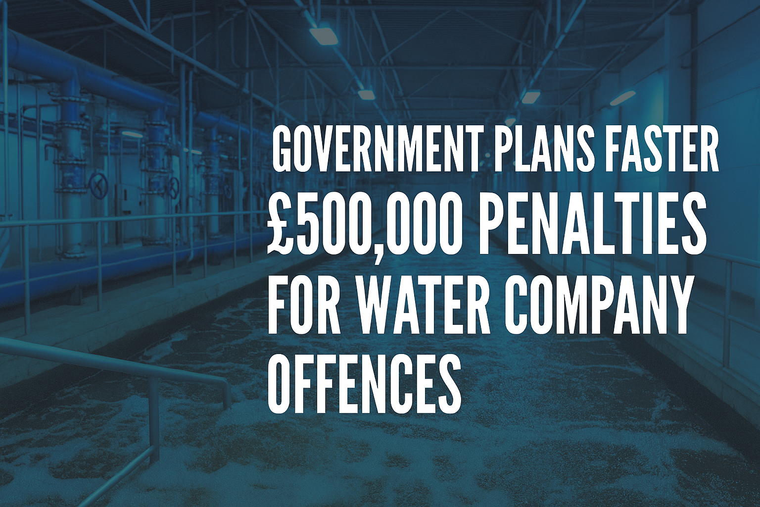 Water company penalties and environmental enforcement
